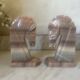 Vintage onyx horse head bookends