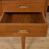 Mid-Century Freestanding Teak Desk, 1960s