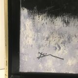 Oil on canvas abstract contemporary work entitled "composition" signed duminil (frank)