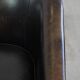 Fauteuil club noir/gris en cuir de mouton