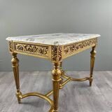 Louis XVI Style Console Table with Marble Top, 19th Century