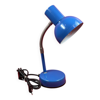 Vintage Klein Blue Desk Lamp by Veb Narva, 1950s/1960s