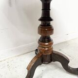 Octagonal pedestal table in marquetry, Italy, 19th century