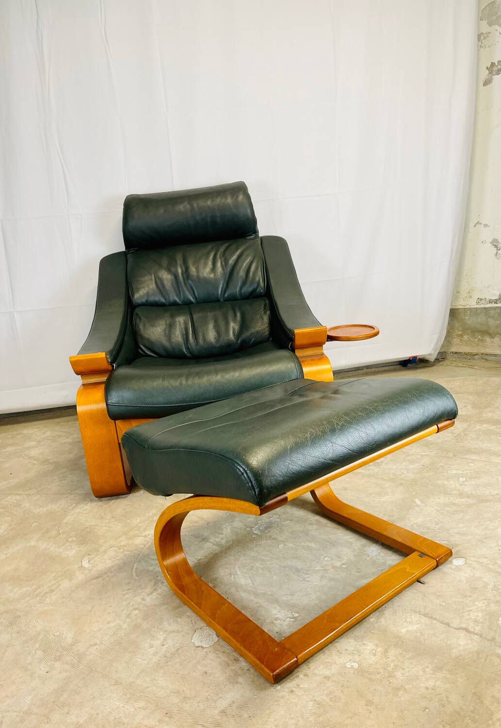 Kroken armchair and footstool by Nelo Möbel Sweden.