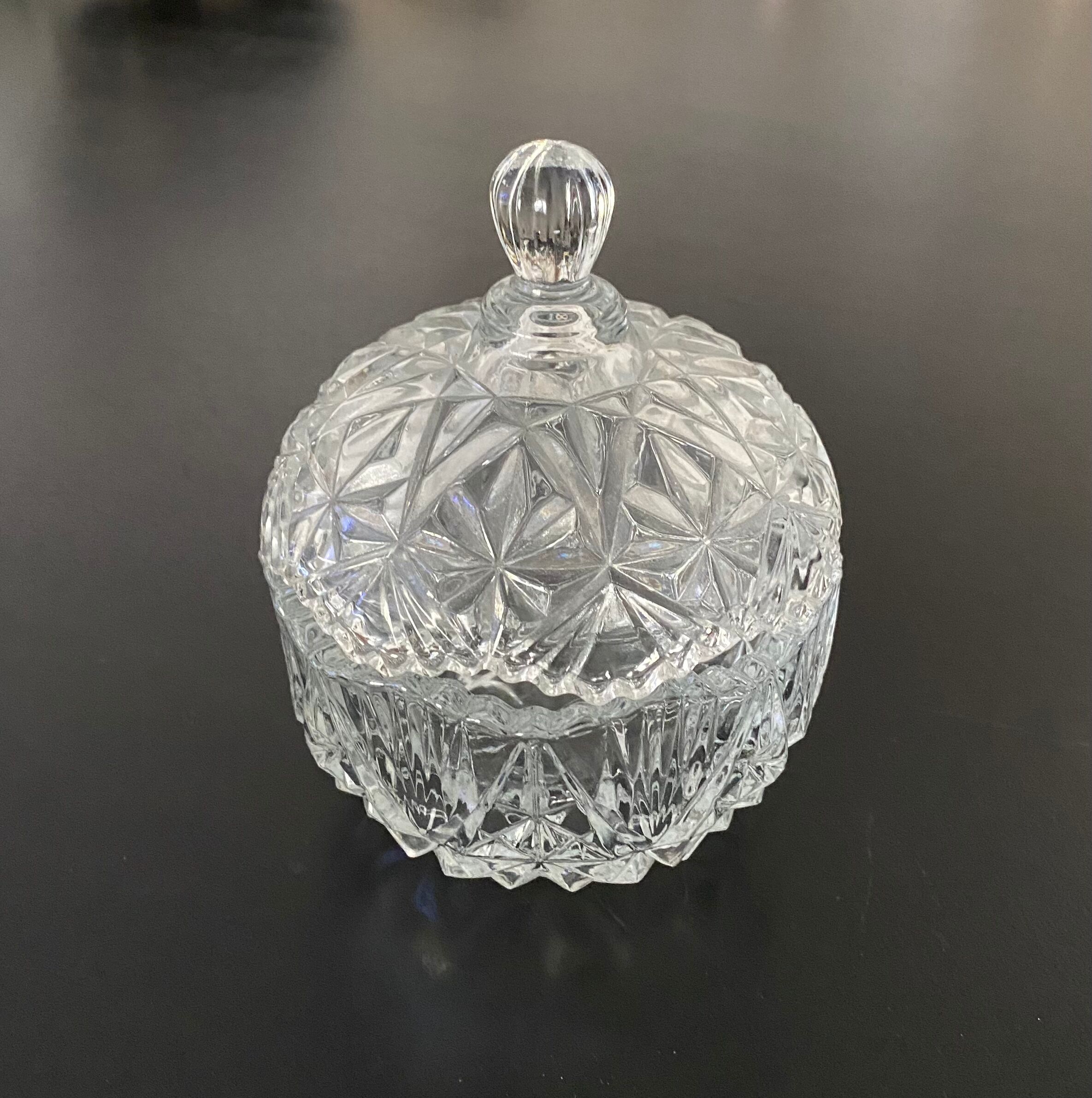 Glass candy box
