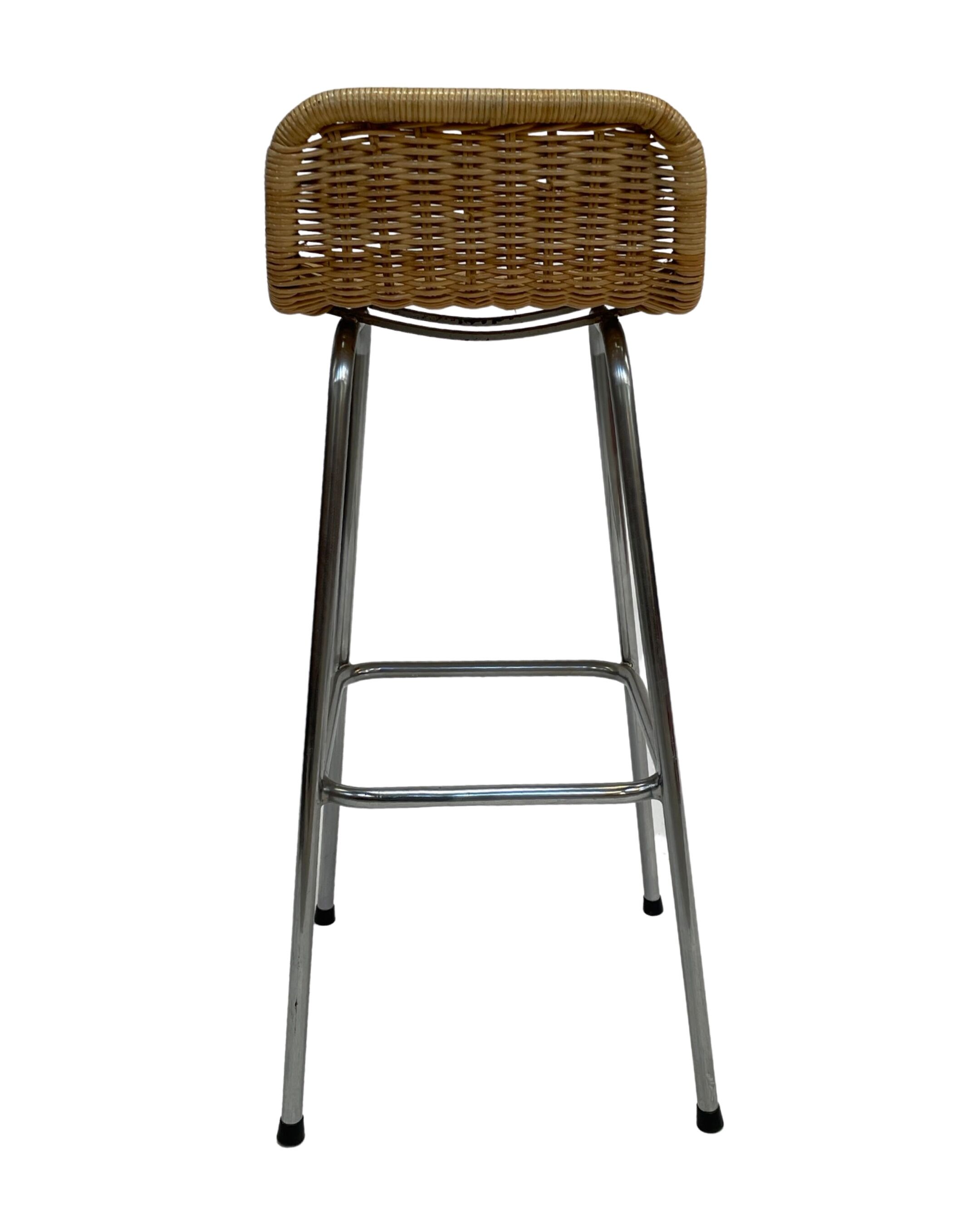 Vintage stool barstool Dirk van Sliedregt Rohe Noordwolde