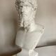 Greco-Roman bust in full plaster of Emperor Lucius Verus Borghese collection
