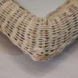 Mirror rattan 31x41cm