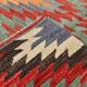 Multicolor Star Pattern Decorative Kilim Rug, 141x275 Cm