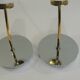 Pair of vintage wall sconces from the 1970s – Perforated opaline, brass