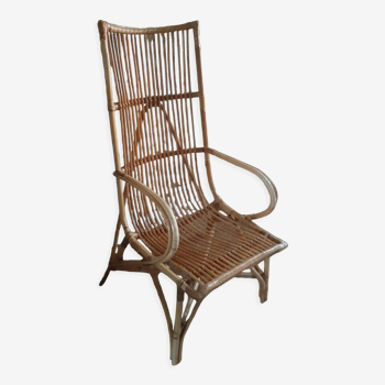 Vintage rattan armchair