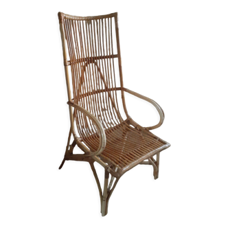 Vintage rattan armchair