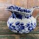 Antique jug and basin set Creil & Montereau Liseron model – earthenware