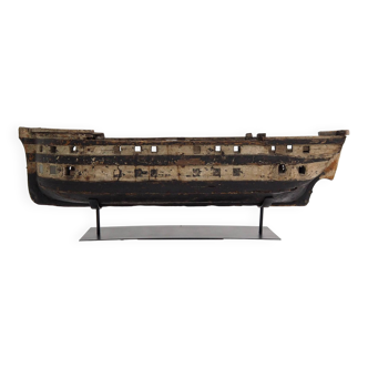 Maquette de bateau antique du début du 19ème siècle