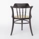 Pair of Bentwood Armchairs, Black Beechwood & Vienna Cane Seats, 1990s