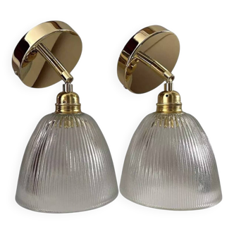 Pair of gold wall sconces