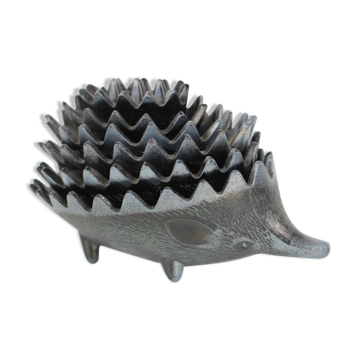 Mid-century metal ashtray in the shape of a hedgehog, 1960