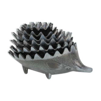 Mid-century metal ashtray in the shape of a hedgehog, 1960