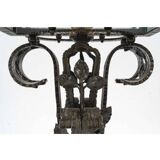 Art Deco wrought iron table lamp, 1930s