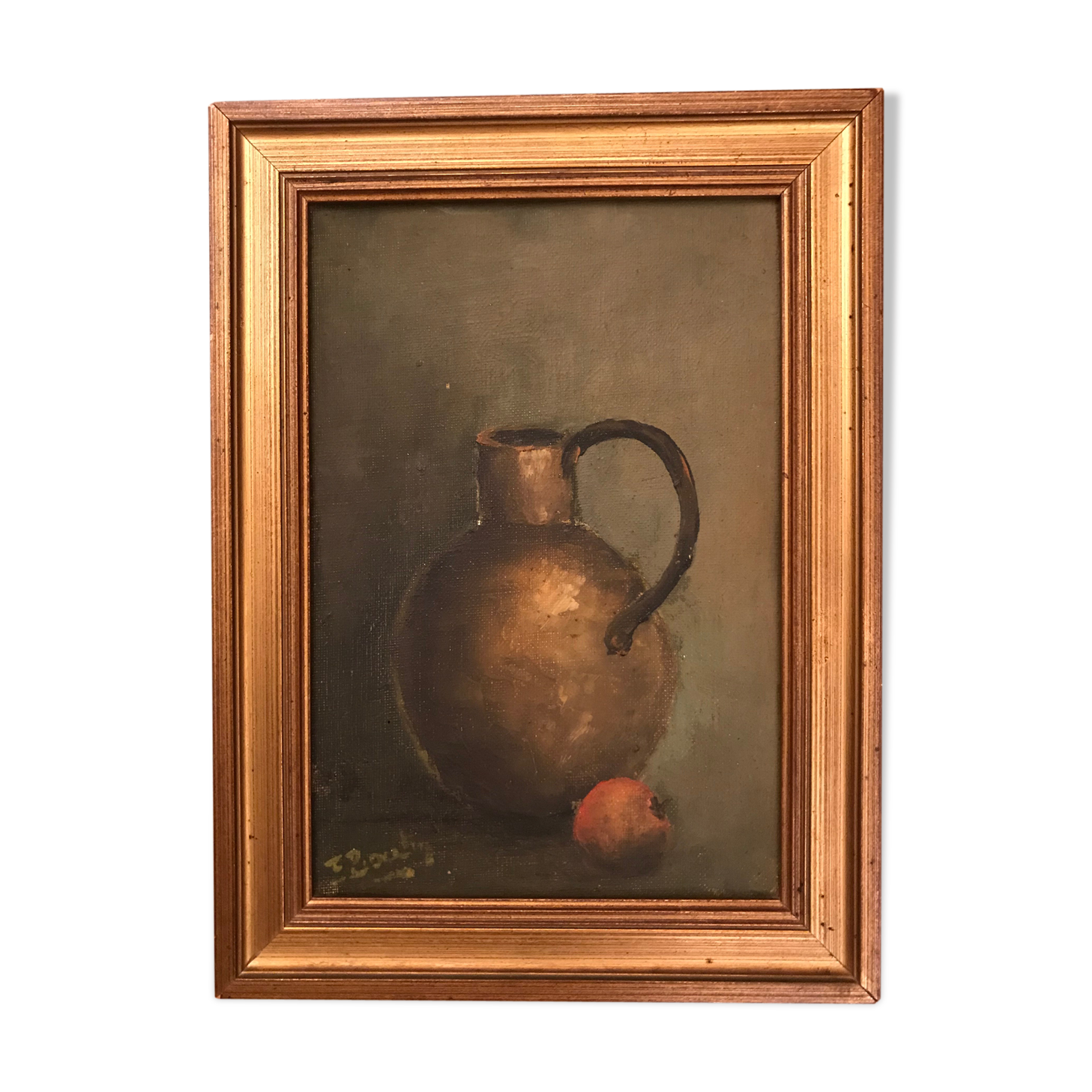 Still life oil on framed canvas