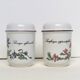 Salière and pepper shaker Villeroy and Boch botanical decoration