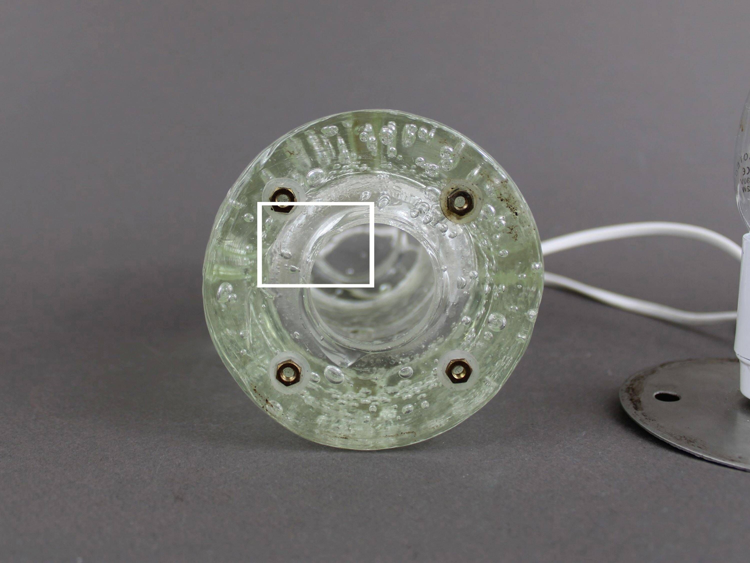 Italian Poliarte glass lamp by Albano Poli, 1960s