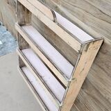 Burmese teak wall shelf