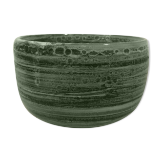 Bowl in ceramic 60s green color "primavera"