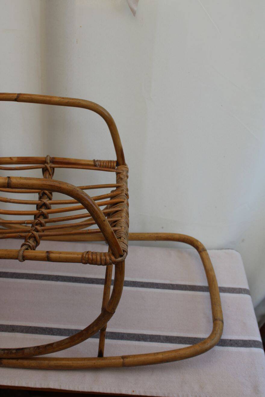 Chaise enfant en rotin