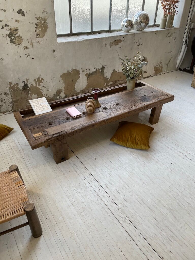 Brutally artisanal oak coffee table