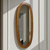XL vintage mirror with a wooden frame