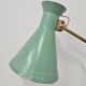 Mid-Century table lamp with a conical metal shade, attributed to Stilnovo.