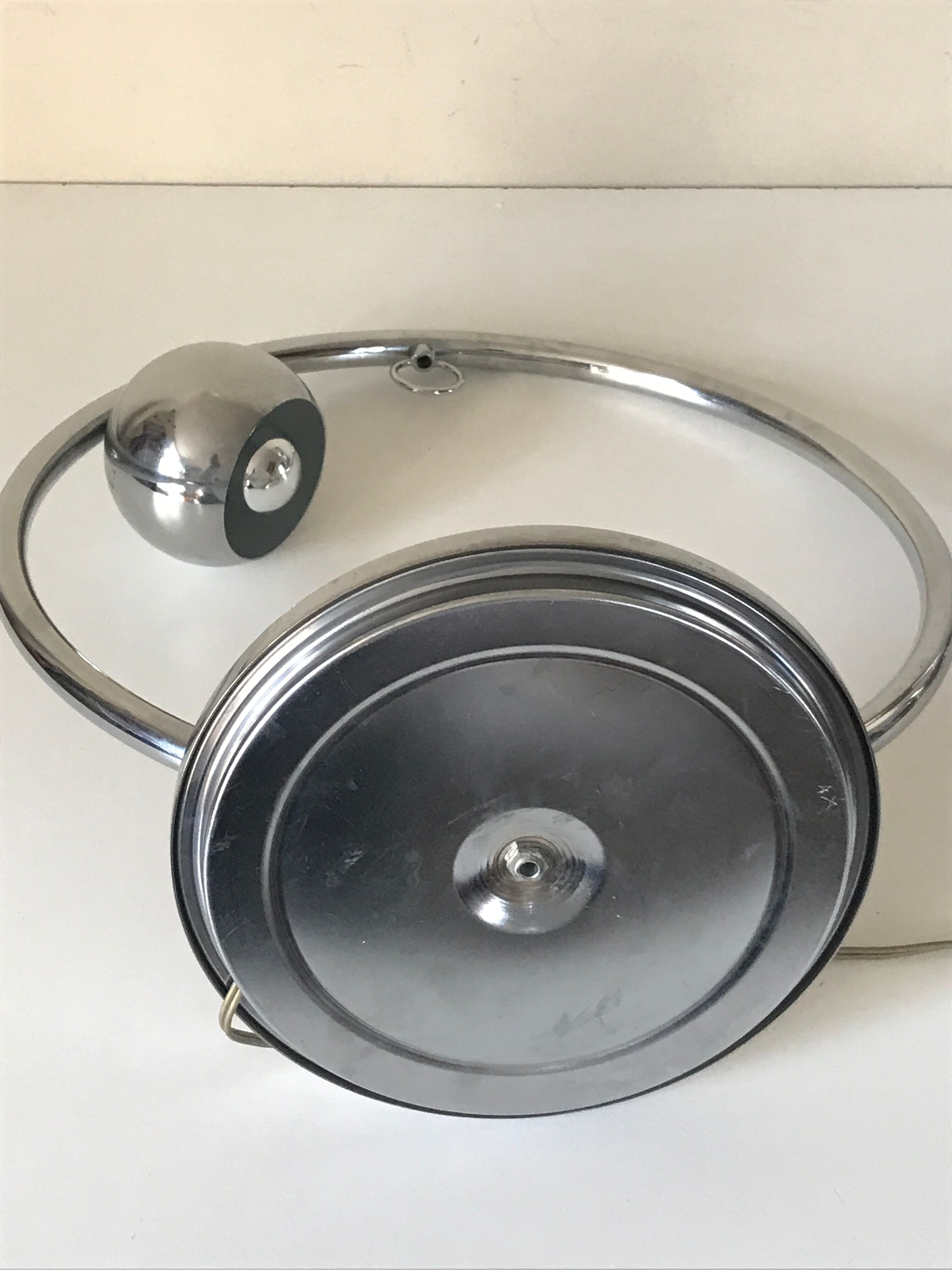 Vintage chrome eye ball lamp 70s