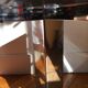Chromed metal and smoked glass coffee table, 1980s.