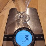 4 antique engraved glass glasses