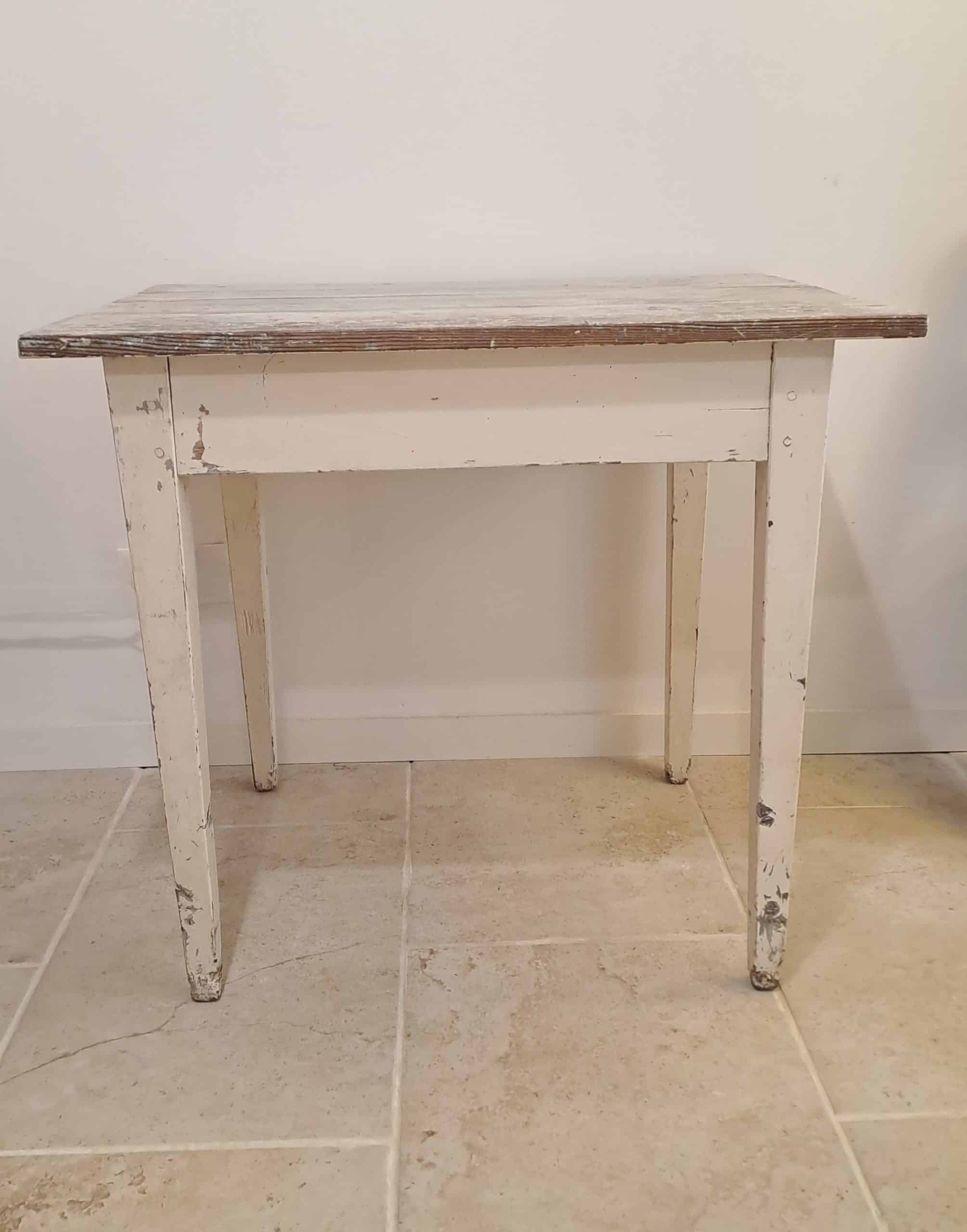 Distressed farmhouse table