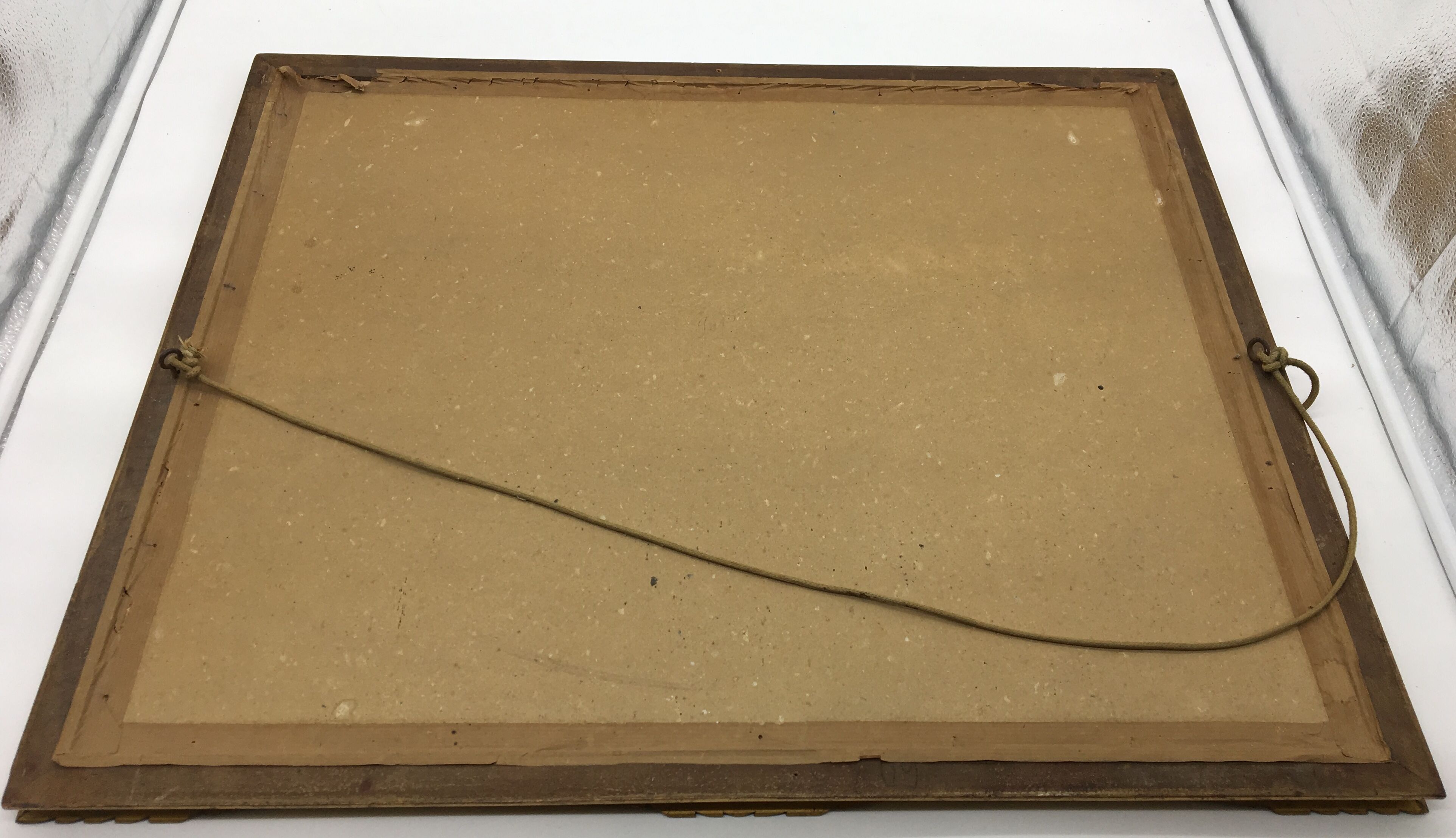 Still life painting with white flowers from the 70s