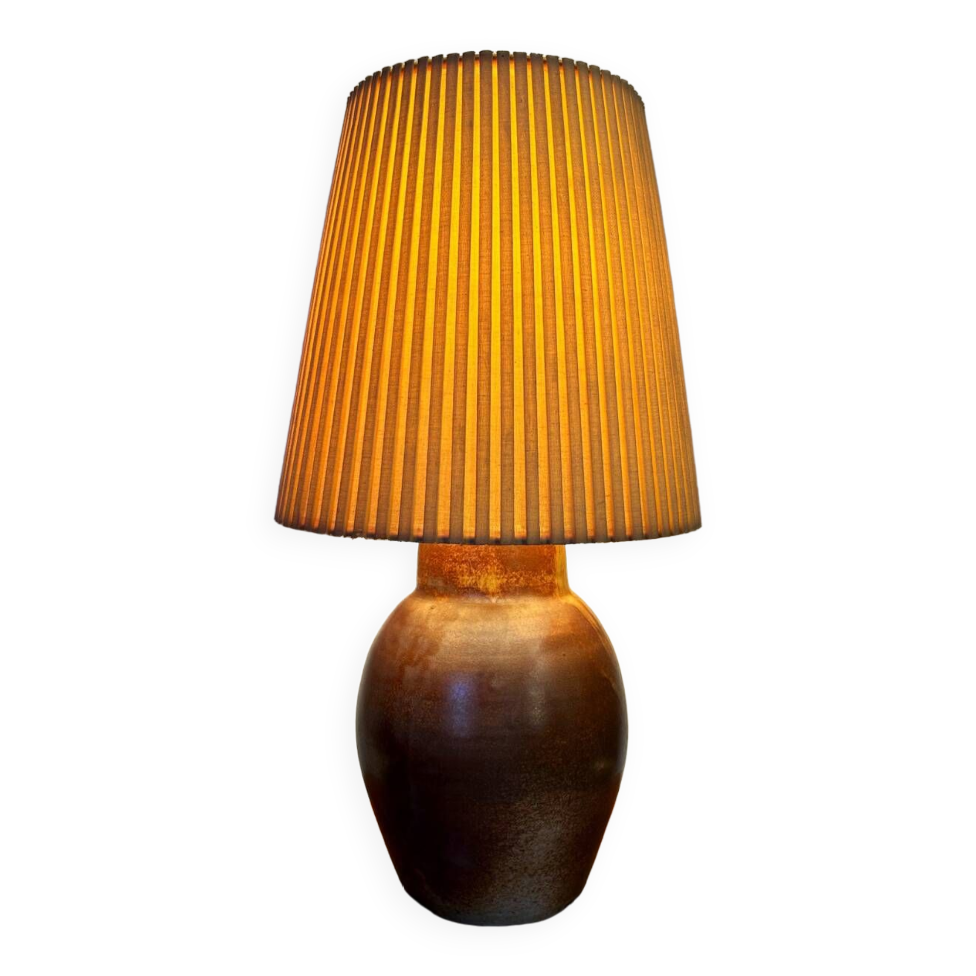 Large sandstone lamp from the 60s