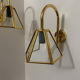 Vintage gold swan neck wall lights