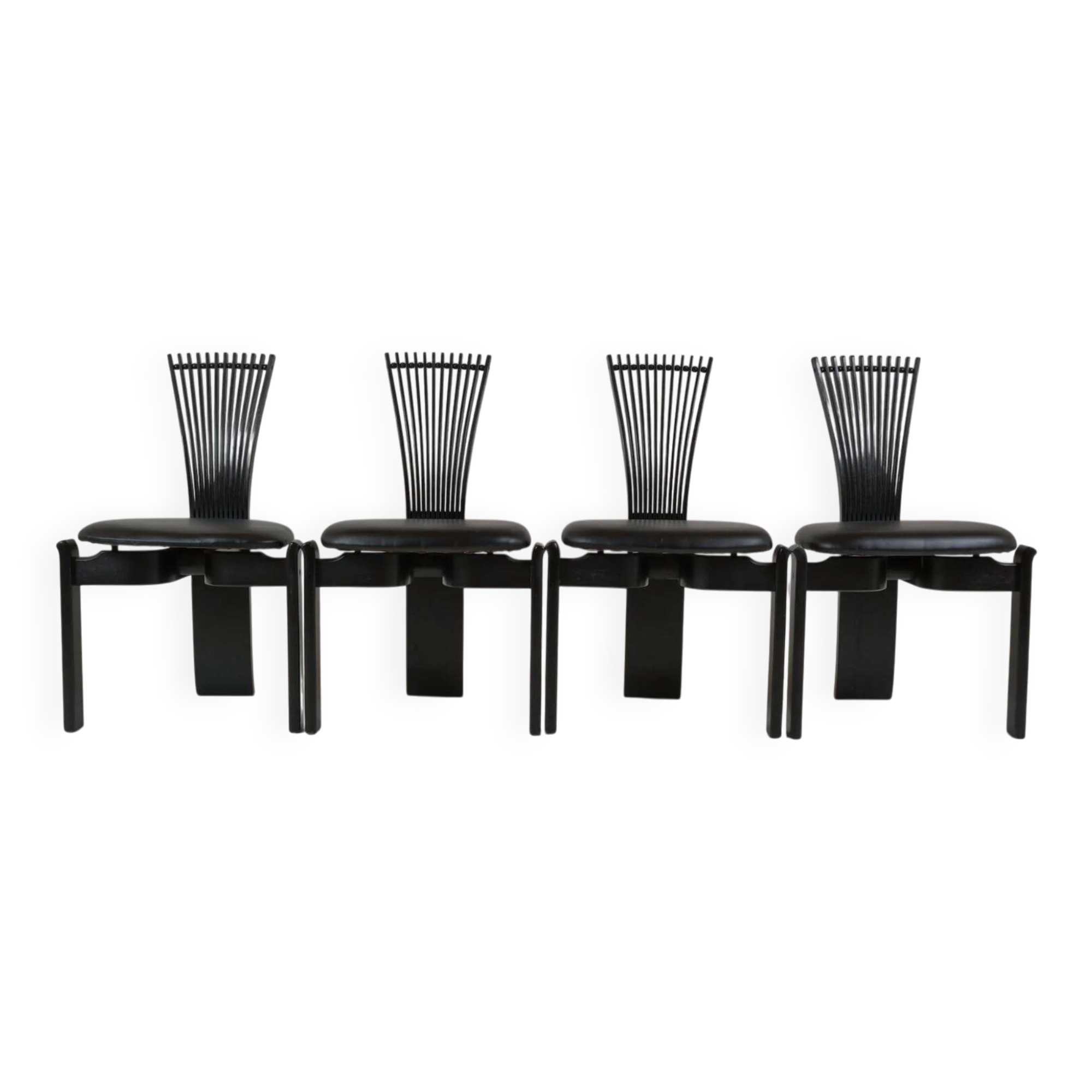 Set of 4 dining chairs "Totem" by Torstein Nilsen