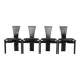 Set of 4 dining chairs "Totem" by Torstein Nilsen
