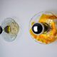 Pair of round wall lights by Murano Mazzega in frosted glass, Italy, 1970