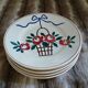 4 antique Longchamp dessert plates