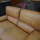 Contemporary brown vintage leather sofa