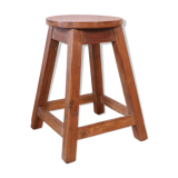 Tabouret d'atelier en teck birman