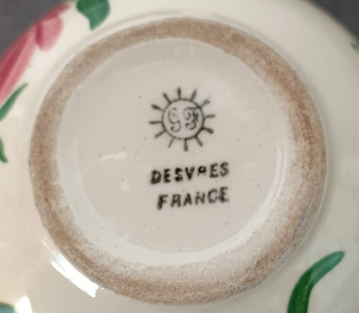 4 earthenware coffee cups from Desvres