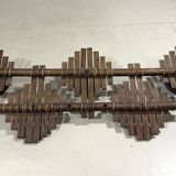 Rattan wall coat rack 1970’s