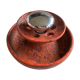 Ambient spot in orange glazed terracotta from the 1960s