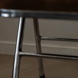 Vintage Chrome Folding Chairs (Pair) | Brown Corduroy Upholstery