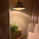 Vintage Danish chrome/ochre pendant - Doo Wop style lamp